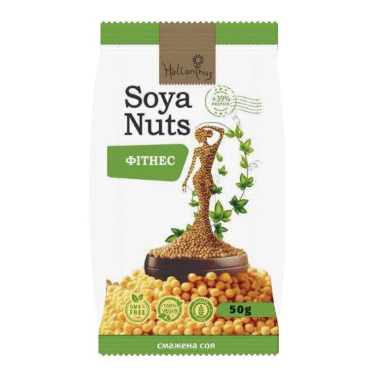 Соя смажена «Фітнес" ТМ Helianthus 50 г, фото 1