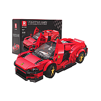Дитячий конструктор Reobrix 11027 Спортивний автомобіль 306 ел, червоний