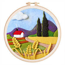 Набір для валяння на п'яльцях "Затишний будинок" NoW405, 20*20 см