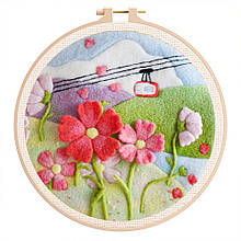 Набір для валяння на п'яльцях "Фунікулер" NoW441, 20*20 см