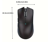 Ігрова миша Attack Shark X11 Red, 22000 DPI, сенсор Pixart 3311, RGB-підсвітка, три режими під'єднання, фото 3