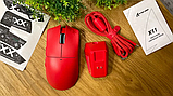 Ігрова миша Attack Shark X11 Red, 22000 DPI, сенсор Pixart 3311, RGB-підсвітка, три режими під'єднання, фото 10