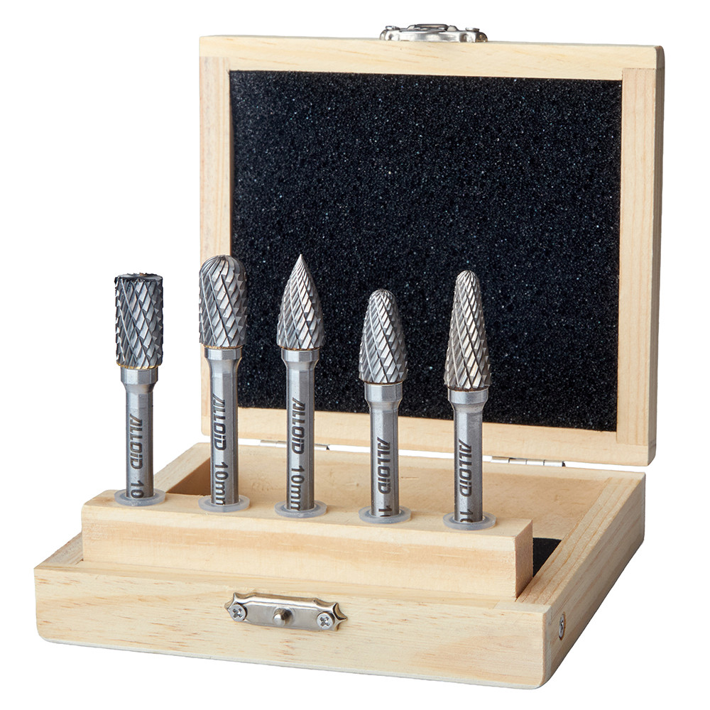 Набір борфрез твердосплавних по металу, 5шт. Alloid Pro CB-63254, фото 1