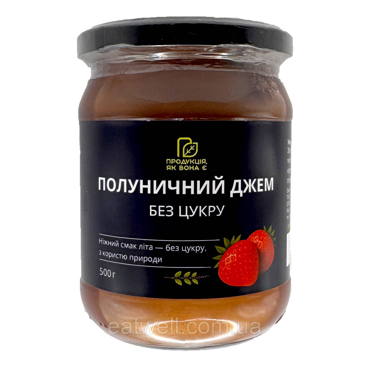 Полуничний джем, без цукру, Продукція, як вона є, 500г, фото 1