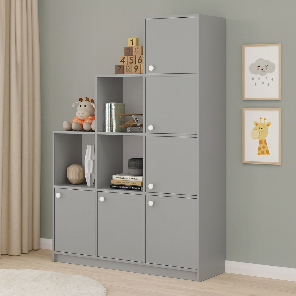 Стелаж в дитячу 1660х1206х352 мм Сірий, фото 1