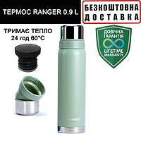 Термос Ranger Expert 0,9 L RA-9920 питний термос для риболовлі термос для чаю оливковий сталевий Рейнджер