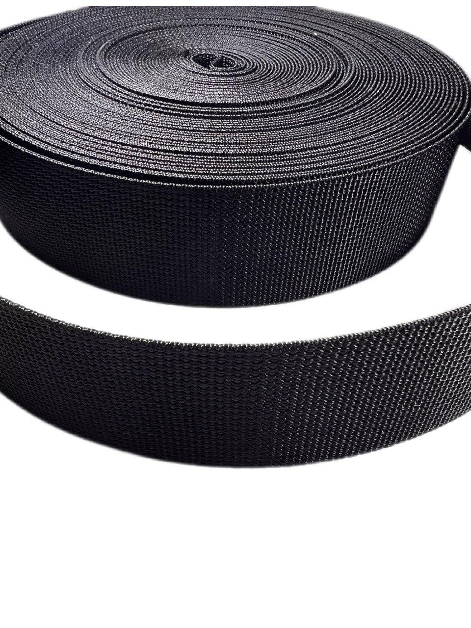 Стропа поліамідна 50мм чорна, фото 1