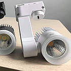 LED Світильник трековий, Холодне світло, 30W, 3500lm / Світлодіодний трековий світильник / Магнітний трековий світильник, фото 7