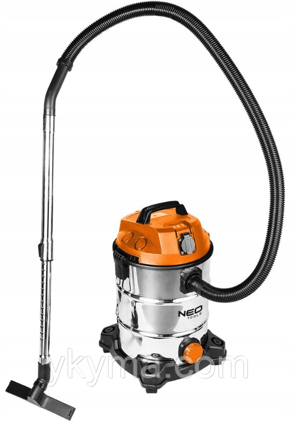 Пилосос промисловий NEO TOOLS (1400 Вт, 30 л, кабель 4 м), фото 1