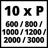 Набір шліфпаперу Einhell 50 мм, по металу, 60 шт, для TC-PA 50 (4133130), фото 6