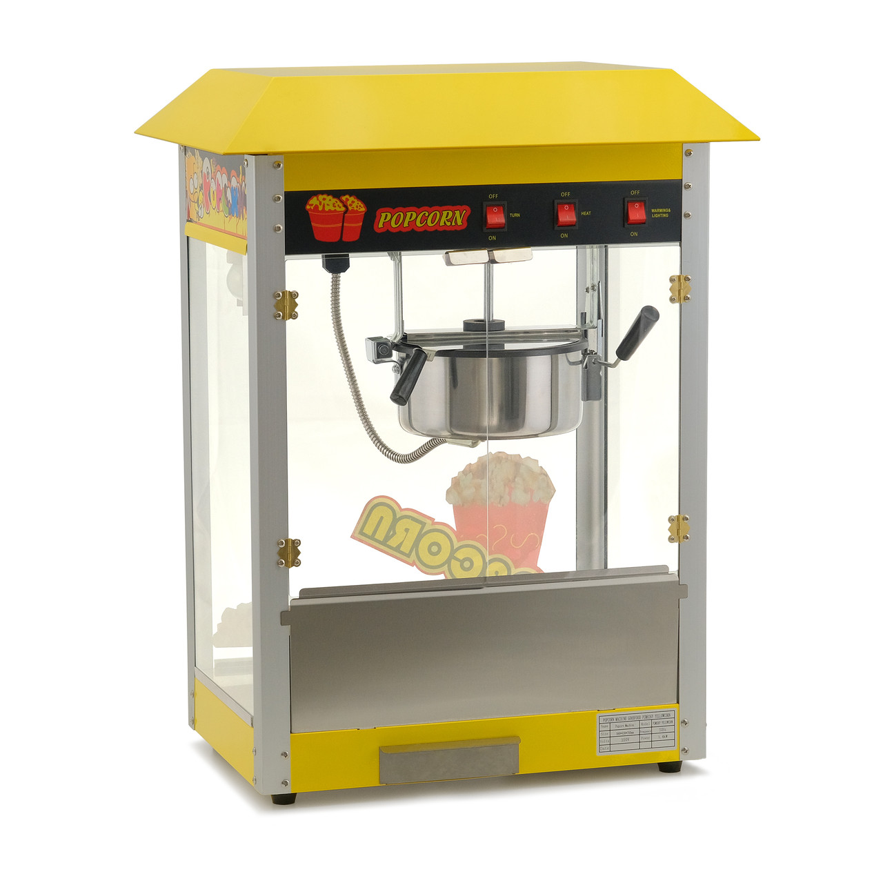 Апарат для приготування поп-корну GoodFood PCM-826Y YELLOWCORN