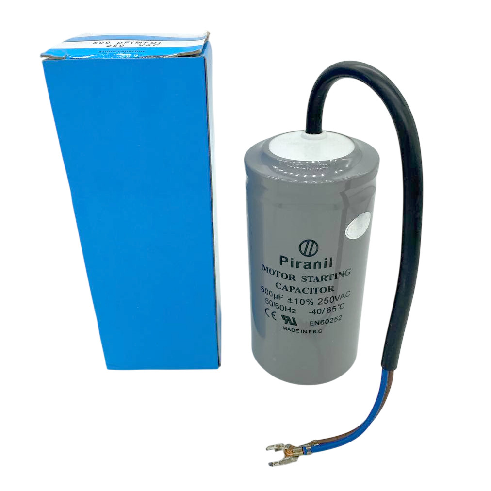 Пусковий конденсатор 500 мкФ 250V Piranil з проводами