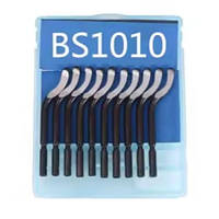 Леза BS1010 для рімера (гратознімача, шабера) в наборі 10шт, M2HSS, діаметр 3.2mm, робоча область 11mm