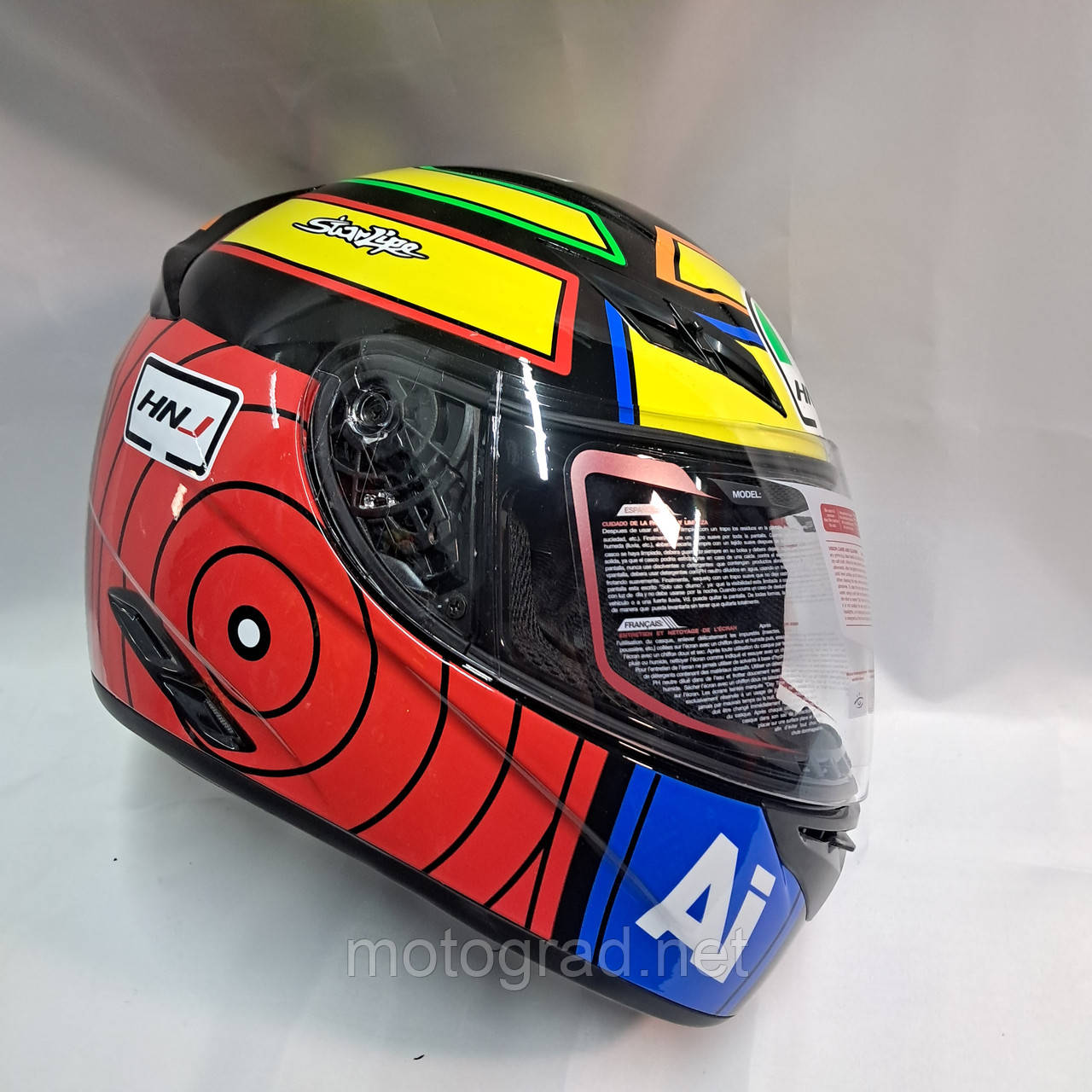 Мото шолом інтеграл HNJ 46 Rossi, фото 1