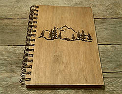 Дерев'яний блокнот ГОРИ 3 тонований