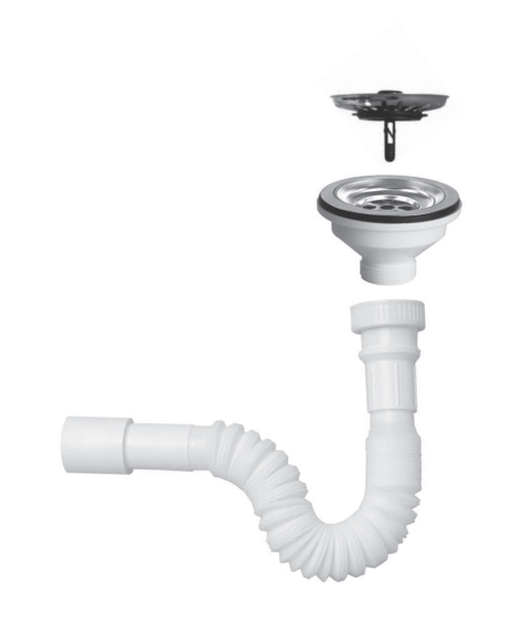 Сифон для кухонної мийки універсальний