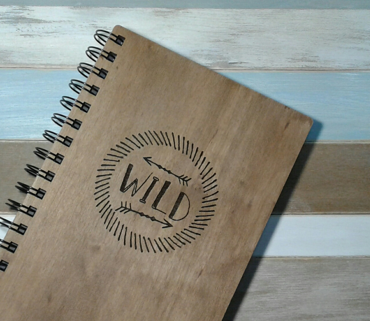Дерев'яний блокнот WILD тонований, фото 1