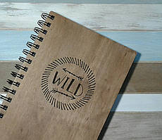 Дерев'яний блокнот WILD тонований