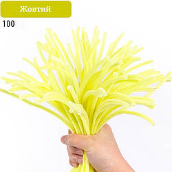 Синельний дріт для рукоділля 100 шт колір жовтий