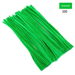 Синельний дріт для рукоділля 100 шт колір зелений