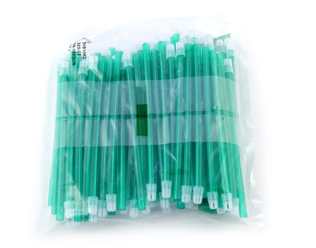 Слюноотсос пластиковий 150х8мм гнучкий 100шт, фото 1