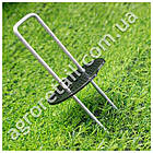 Підкладка для скоб для кріплення агроволокна 50 шт, фото 7