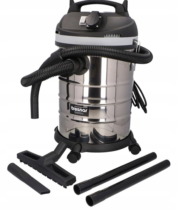 Промисловий пилосос (будівельний) для майстерні Tresnar 1400 Вт, 30 л, кабель 4,5 м, фото 1