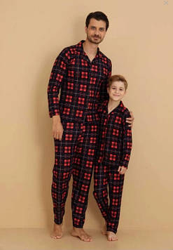 Піжама чоловіча на ґудзиках для хлопчика Юніор