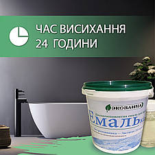 Емаль для реставрації ванн ЕкоЕмалька 1000г колір Салатовий 7trav, фото 2