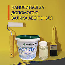 Емаль для реставрації ванн ЕкоЕмалька 1000г колір Світло-сірий daymart, фото 3