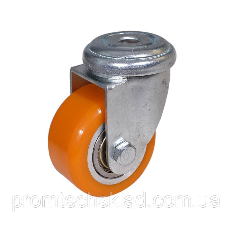 Колесо 50 мм, поліуретан/сталь, 150 кг, під болт