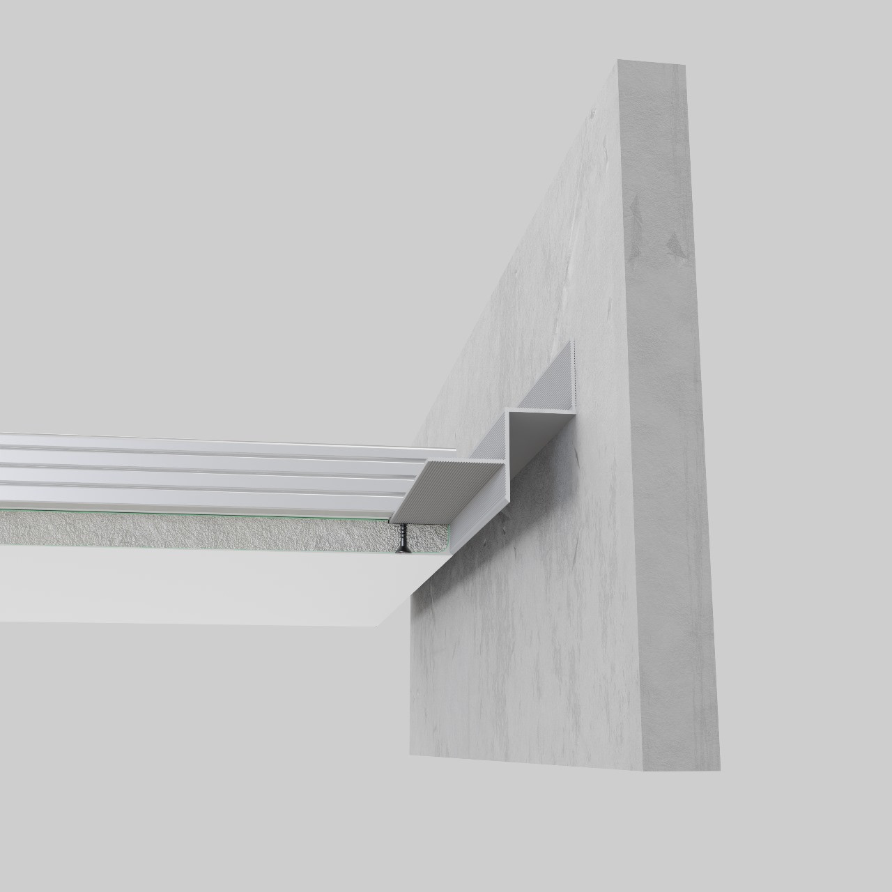 Профіль тіньового шва алюмінієвий АСТ-20 без покриття