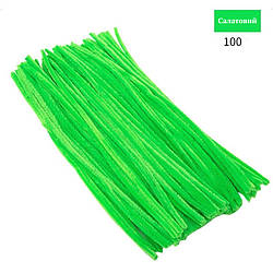 Синельний дріт для рукоділля 100 шт. колір салатовий