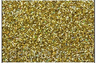 Глітер класичний Hexagon Holographic Преміум, світло-золотистий, крапка, колір СА 3210, розмір 1/64 (0.4мм), 1кг, фото 1