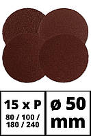 Набір шліфпаперу Einhell 50 мм, по дереву, 60 шт, для TC-PA 50 (4133130), фото 2