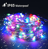 Світодіодна Led гірлянда Smart Bluetooth на ялинку на стіну для декорування дому на вулицу вологозахист IP65 10м, фото 4