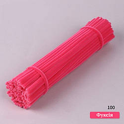 Синельний дріт для рукоділля 100 шт. колір фуксія