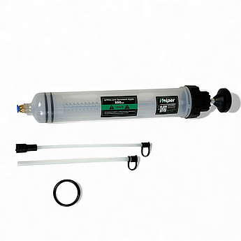 Ручний шприц для заливки технічних рідин Helper HP-1046 500 мл шприц для відкачування та закачування оливи