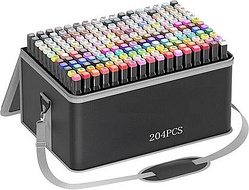 Маркери Touch Sketch Marker Художні двосторонні для скетчингу 204 шт