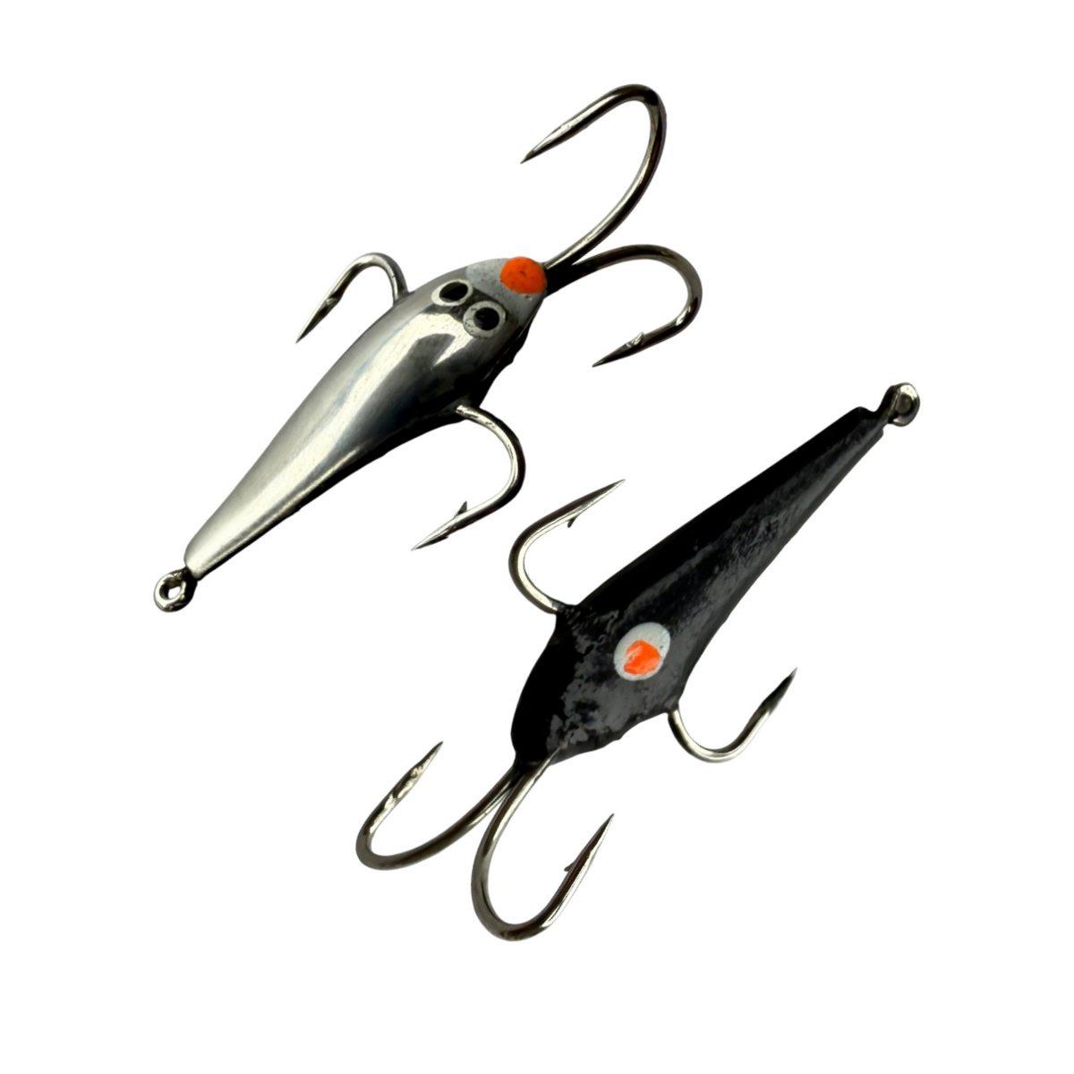 Блешня Вітрило Дельфін-Каракатиця-2 - 4 гачки - Вертикальна - Срібло