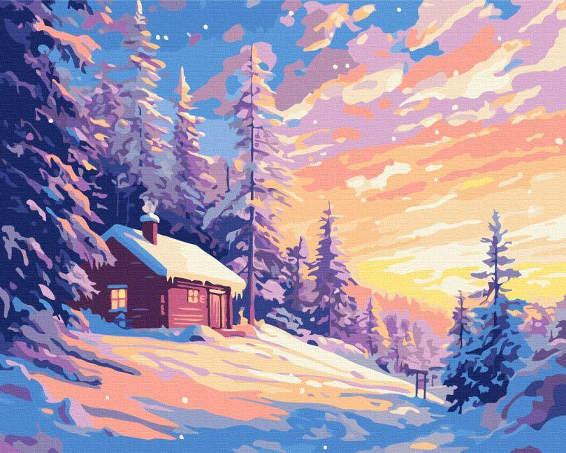 Картина за номерами Розпалювальне небо зими (BS54525) 40 х 50 см, фото 1