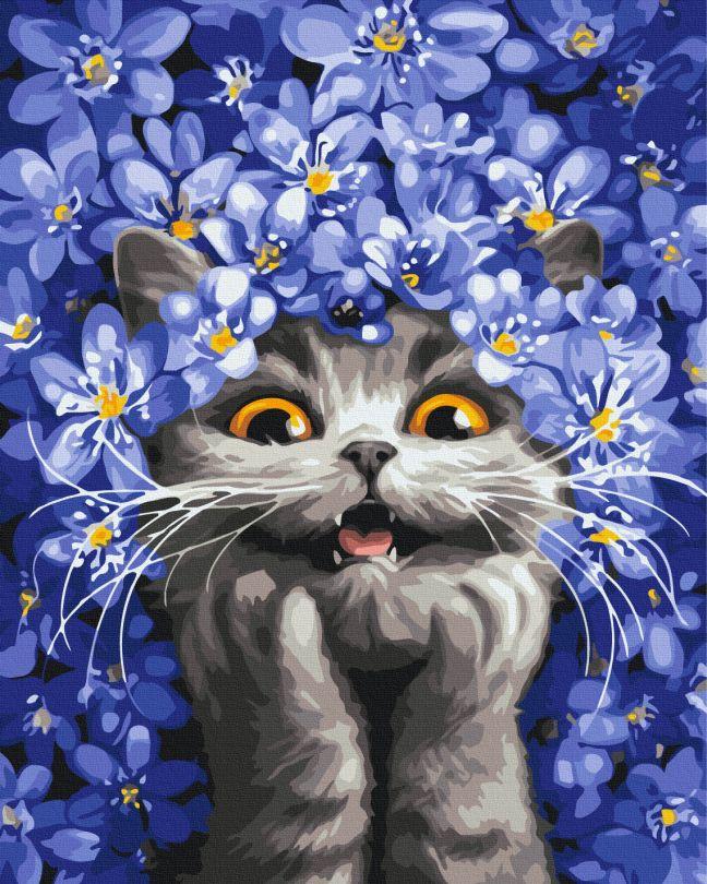 Картина за номерами BrushMe Киця в пролісках © Маріанна Пащук (BS54331) 40 х 50 см, фото 1