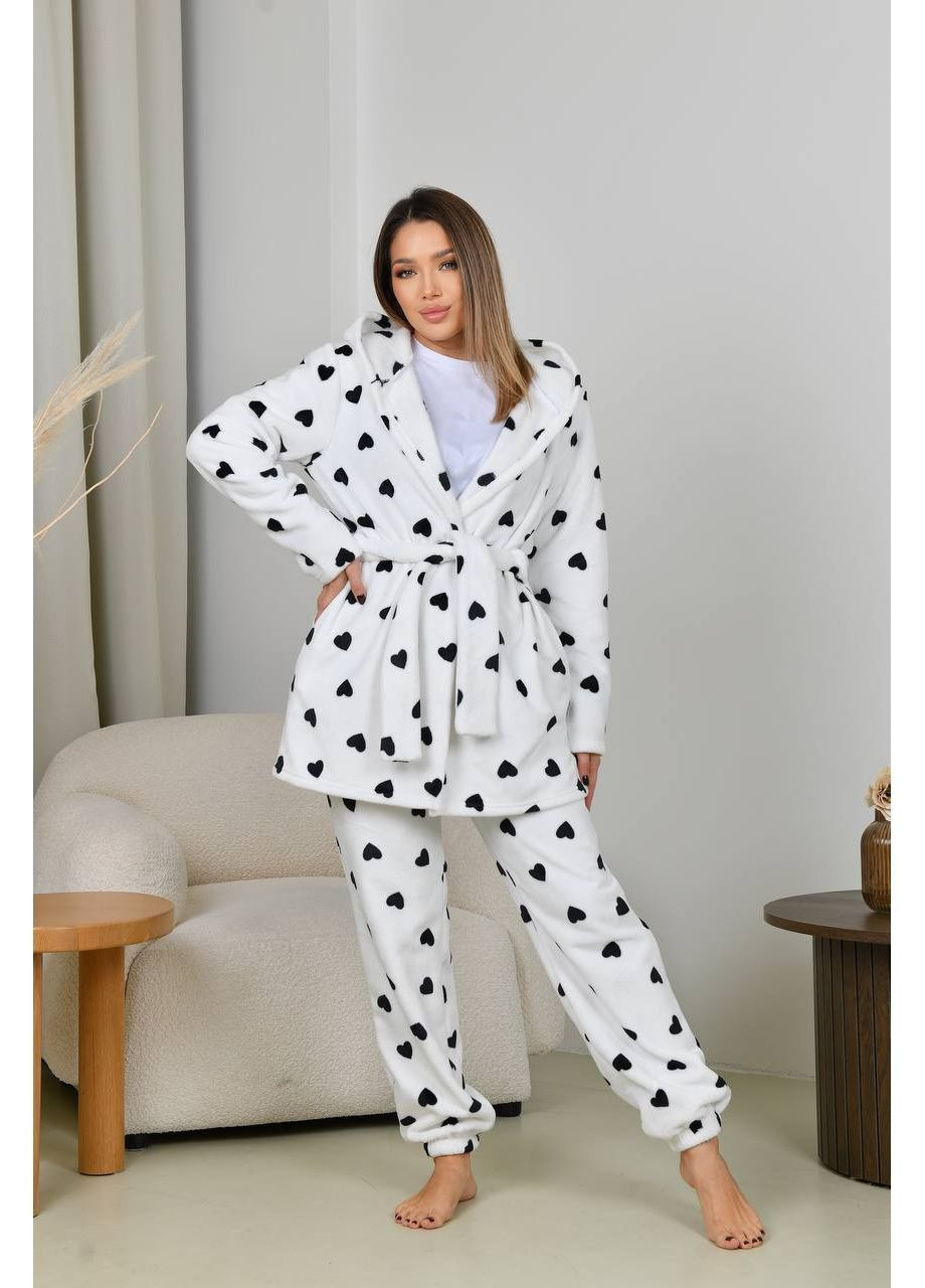 Зимова тепла махрова піжама штани та халат 42-44, 46-48,50-52, фото 1