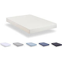 Простирадло на резинці Todocama 120×190/200 см, надзвичайно м яка мікрофібра з матовою текстурою, еластичний борт, бежевий колір