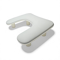 Підлокітник для манікюру з регульованими ніжками, сірий