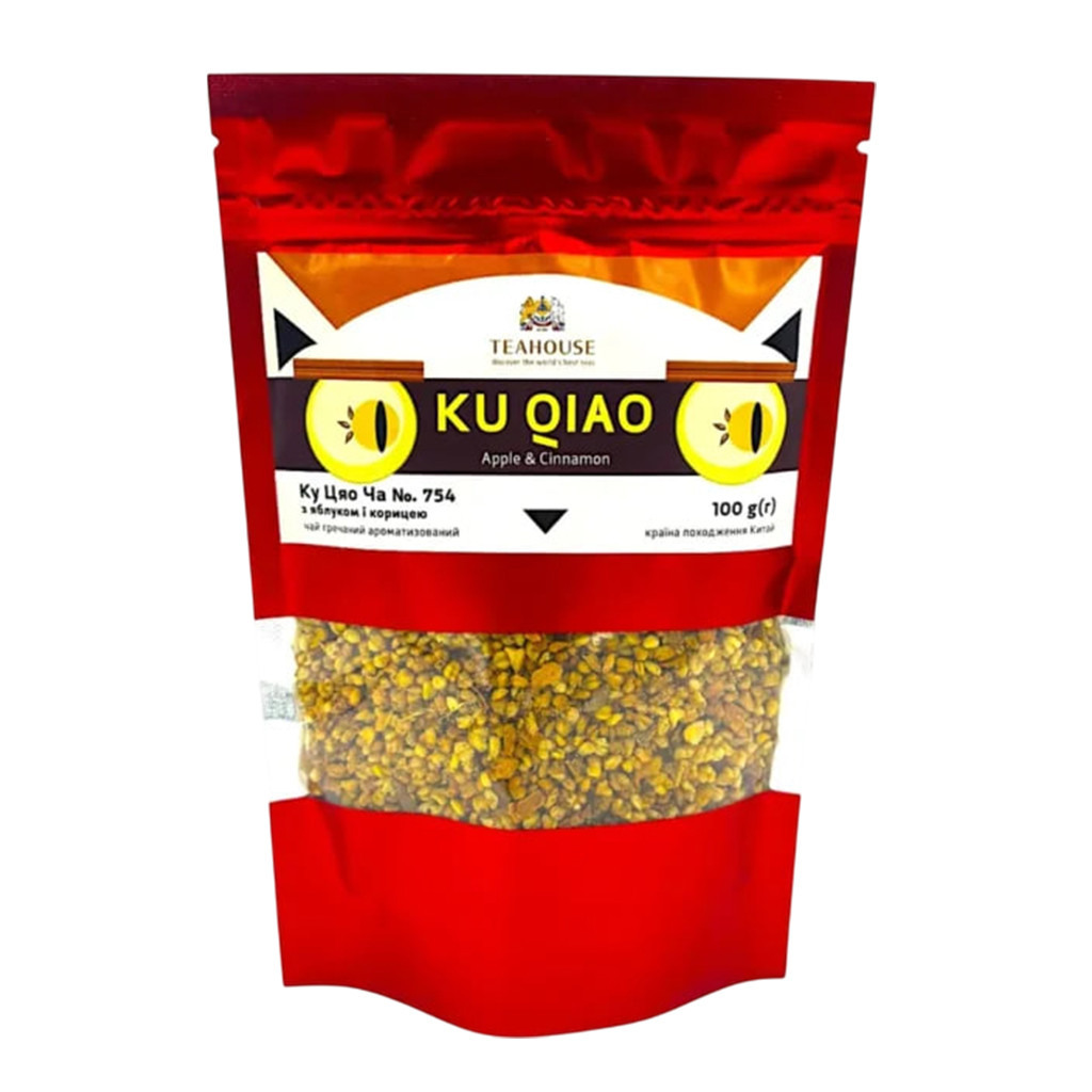 Чай Teahouse Ку Цяо Ча (Гречаний чай) яблуко і кориця, 100 г