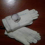 Коричневі! Жіночі рукавиці — рукавички з хутром кролика 2 в 1 коричневий колір, фото 5