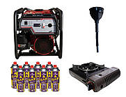 Бензиновий генератор EF Power YH3600-IV + газова плитка Orcamp CK-505 + картридж газовий Pegas 400 мл (8 шт.)