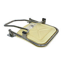 Сидіння для душу відкидне, пластикова сидіння, 38.5x37.5x2.5см Sanpreis, фото 5