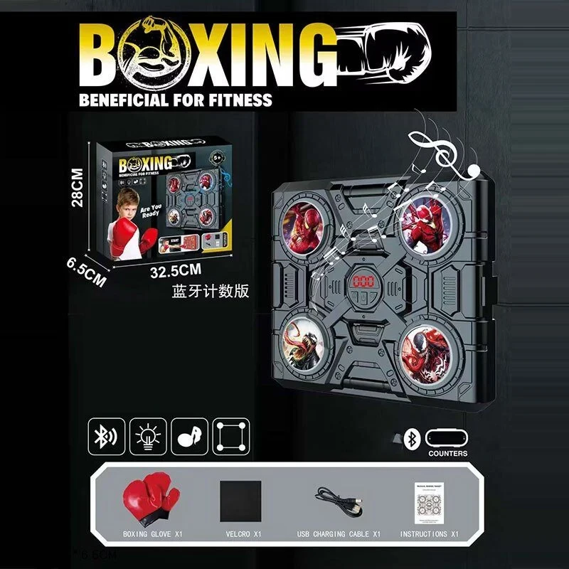 Електронний бокс герой, акумулятор, USB кабель, підсвічування, музика, bluetooth, режими гучності, фото 1